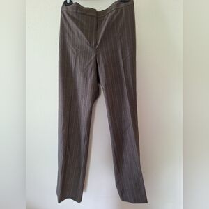 Jones New York Collection Wool stripe front flat pants sz 14